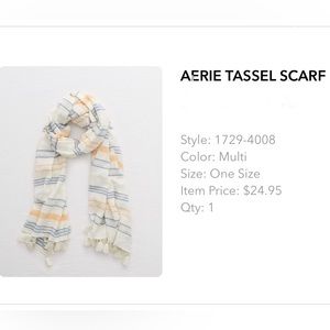 Aerie tassel scarf one size